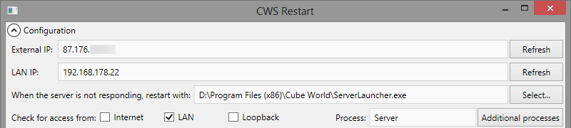 CWSRestart interface